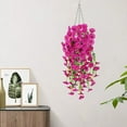 thumbnail image 5 of Djiypn 2 Pcs Artificial Hanging Flowers Fake Hanging Plants Morning Glory Flowers Vine Garland for Home Indoor Outdoor Garden Patio Yard Room Porch Wedding Decoration, 29.5in, Purple, 5 of 9