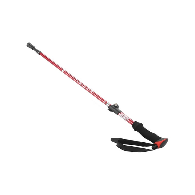 Hiking Sticks, Safe Straight Design Trekking Poles For Camping For Backpacking For Mountaining Red