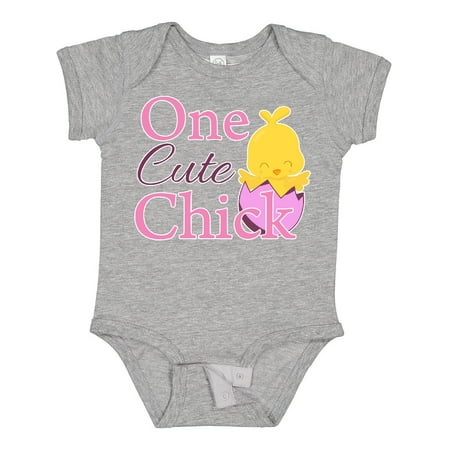 

Inktastic One Cute Chick Gift Baby Girl Bodysuit