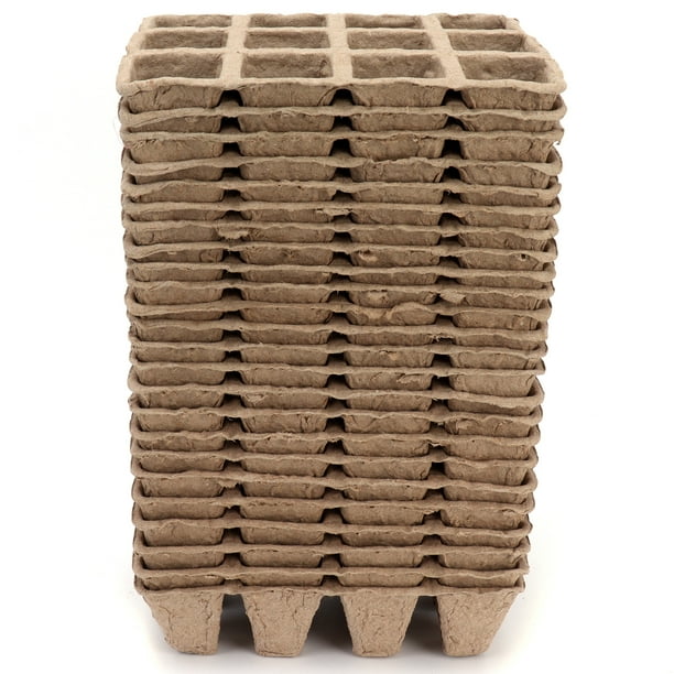 Macetas Biodegradables Para Plántulas, Macetas De Plántulas De árboles Degradables, Pulpa De Papel De Tamaño Compacto Para Plántulas De Plantas Para Vivero ANGGREK No