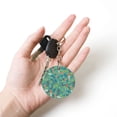 thumbnail image 5 of Naloa Mushrooms and Flowers Print Round Keychain Keychain Key Ring, Key Tag, Key Chain Bulk for Gift Accessories (Round), 5 of 7