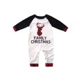 thumbnail image 2 of Kmbangi Family Christmas Pajamas, Deer Raglan Tops + Plaid Pants, 2 of 9