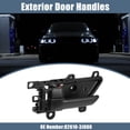 thumbnail image 2 of Manija de puerta interior del lado del conductor delantero izquierdo 82610-3J000-WS para Hyundai Veracruz 2007-2012 - Paquete de 1 negro, 2 of 7