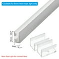 thumbnail image 4 of Uxcell Rope Light Mounting Brackets, 60pcs Neon Fixing Clip Clamp Support Holder for 8mm Neon LED Strip Lighting, 4 of 7