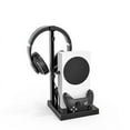 thumbnail image 2 of Cooling Fan Stand for Xbox Series S, Dual Battery Controller Contact Charger Dock with Headset Hanger Organizer Base, 2 of 5