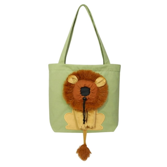 Transportador de Mascotas Billuyoard Cordón Gato Perro Bolsa de Hombro Verde Claro S