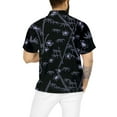 thumbnail image 2 of HAPPY BAY Men's Vacation Beach Shirts Casual Short Sleeve Button Down Shirts Hawaiian Shirt for Men M Black, Bamboo Floral, 2 of 5