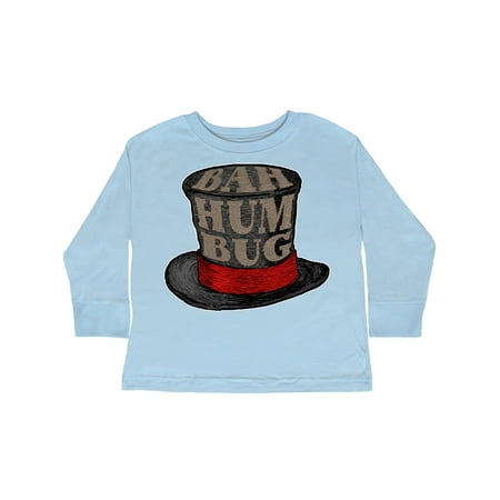 

Inktastic Scrooge s Top Hat Bah Humbug Gift Toddler Boy or Toddler Girl Long Sleeve T-Shirt