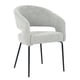 thumbnail image 1 of Silla Ocasional Kárix Lamb con Patas Negras | Silla Moderna Tapizada para Sala o Comedor, 1 of 2
