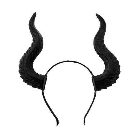 Eosunjian Sheep Horn Headband Horn Headband Devil Horns Headband Goat Horn Hairband Flexible Plastic Cosplay Accessory for Halloween Party Dress Up Stylish