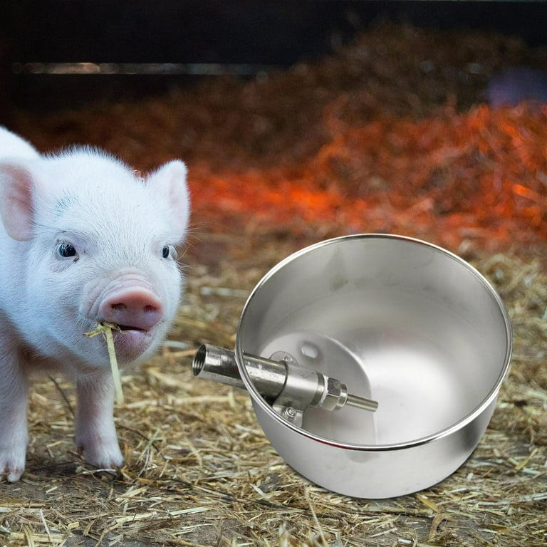 Automatic Pig Drinking Water Bowl Livestock Waterer Bowl for Horse Sheep Pig XL
