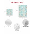 thumbnail image 7 of Teal Red Coastal Kitchen Dish Towels for Drying Dishes Set of 2, Nautical Seahorse Beach Coral Starfish Waffle Weave Microfiber Hand Tea Bathroom Towels Quick Dry & Absorbent Towel 15.7x23.6, 7 of 7
