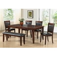 thumbnail image 2 of Monarch Dark Espresso / Brown Leather-Look 38"H Side Chair / 2Pcs I 1827, 2 of 2