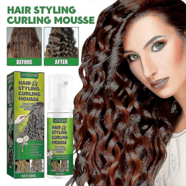 Jaysuing Fluffy Curls Styling Mousse Anti-frizz Curls Elastic Moisturizing Care Foam Styling |