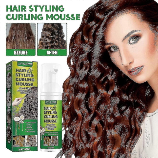 Jaysuing Fluffy Curls Styling Mousse Anti-frizz Curls Elastic Moisturizing Care Foam Styling |