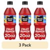 (3 pack) Minute Maid Fruit Punch Juice Drink Bottle, 20 fl oz