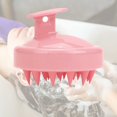 Farfi Silicone Bath Shampoo Massage Brush Scalp Hair Washing Massager