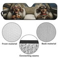 thumbnail image 6 of Uorisanigo Windshield Sunshade for Jeep Wrangler, Shade Heat Shield for Jeep Wrangler TJ JK JKU JL JLU, Funny Dachshund Animal Driving Sun Visor Windshield Shade Blocks UV Rays, 6 of 7