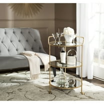 SAFAVIEH Dulcinea Bar Cart Gold / Mirror