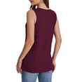 thumbnail image 3 of yillto Womens Basic Tank V Neck Sleeveless Summer Causal Solid Color Loose Shirts Clothes for Women, 3 of 7