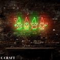 thumbnail image 3 of C-CRAFT 4 Gnomes Christmas Neon Sign Wall Decor LED Light Decorations Indoor_Outdoor Use, 3 of 4