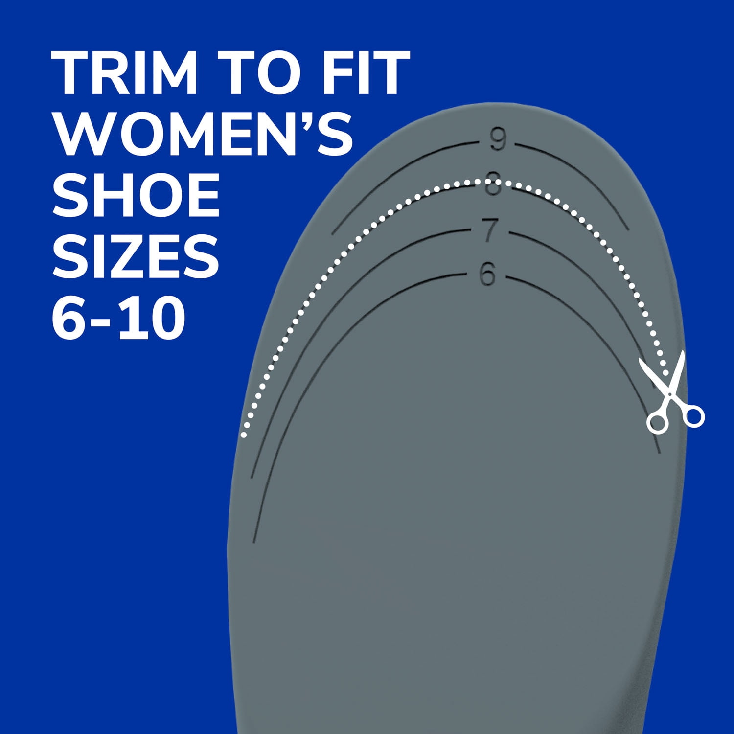Dr. Scholl's Stability Support Insoles Flat feet & Overpronation, Low Arch Support, Women 6-10, 1 Pair