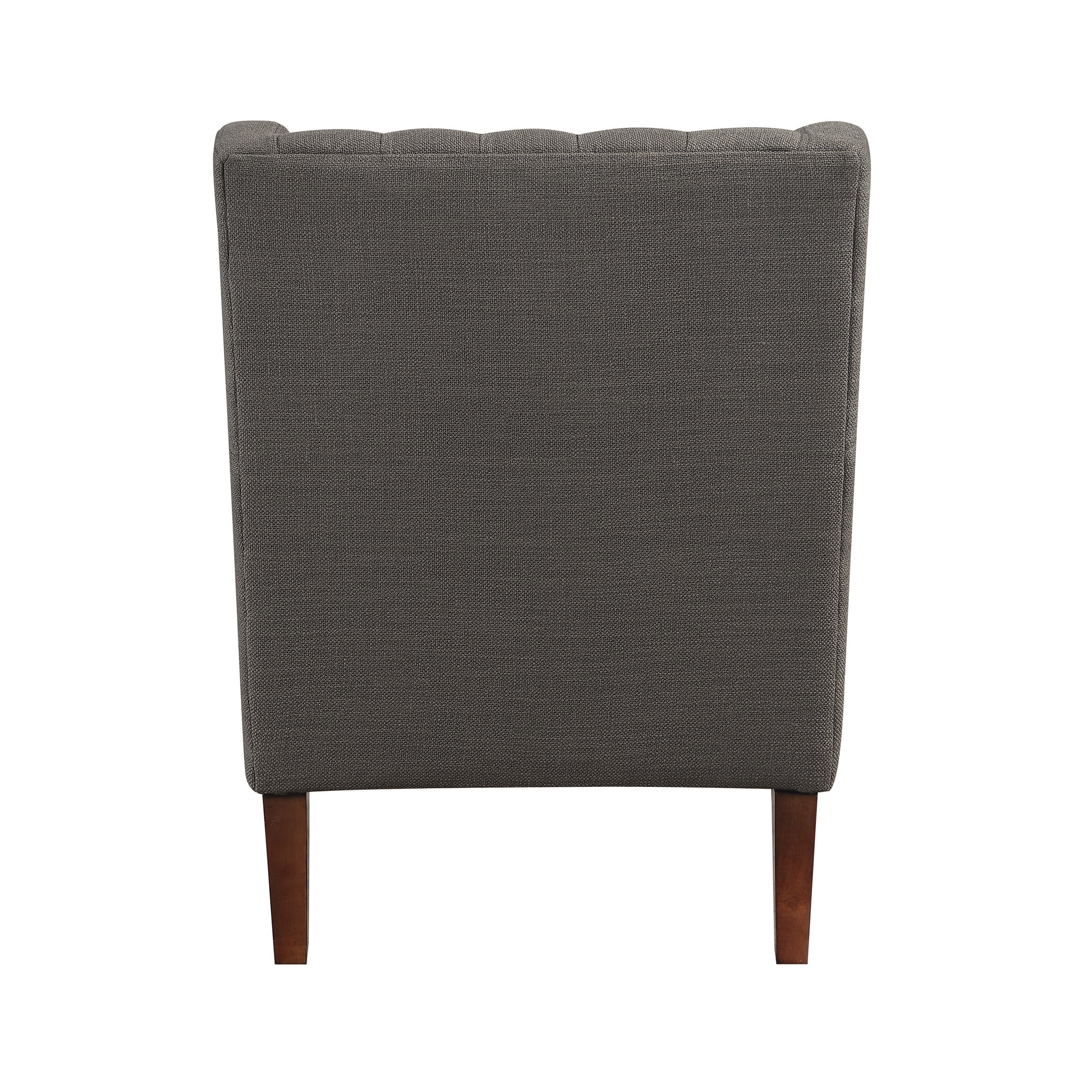 OakvillePark Varen Textured Fabric Buttom-Tufted Wing Back Accent Chair, Dark Gray