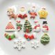 thumbnail image 2 of Accesorios de decoración de fiesta de navidad, copos de nieve kawaii, alce, muñeco de nieve, papá noel, oso polar, resina mixta, parte posterior plana, 20, 2 of 4