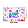 thumbnail image 3 of Colorful Design Banner Easter Theme Donut Decor for Kids Party Indoor Celebration, 3 of 7