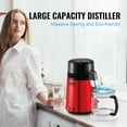 thumbnail image 3 of Destilador de agua VEVOR 4L 750W Acero Inoxidable Rojo, 3 of 9