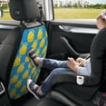 thumbnail image 5 of Cute Cheese Navy Mats Back Seat Protectors, Car Seat Protector Vehicle Organizers Waterproof Cover Back Seat Cover for Kids with 3 Storage Pockets 2 Pack, 5 of 5