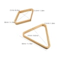 thumbnail image 2 of TABLZONE 2 Pcs Billiard Equipment Triangle Rack in Beige for Community Centers with Stable Framework, 2 of 6