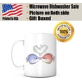 thumbnail image 2 of Kissing Fishes-11 Ounce White Ceramic Mug, Valentines Day Gifts for Him Her Husband Wife Boyfriend Girlfriend, Mug from Mom Dad Kids Son Daughter Teacher Friend Birthday, Coffee Mug Tea Cup, 2 of 6