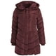 thumbnail image 2 of Chaqueta de abrigo Steve Madden Long para mujer Merlot 1X, 2 of 7