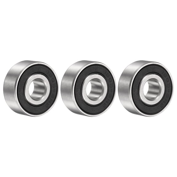 3Pcs 1603-2RS Deep Groove Ball Bearing, 5/16" x 7/8" x 11/32" Sealed Bearing