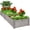 Gray, variant on Best Choice Products 8x2ft Outdoor Wooden Raised Garden Bed Planter for Grass, Lawn, Yard - Natural