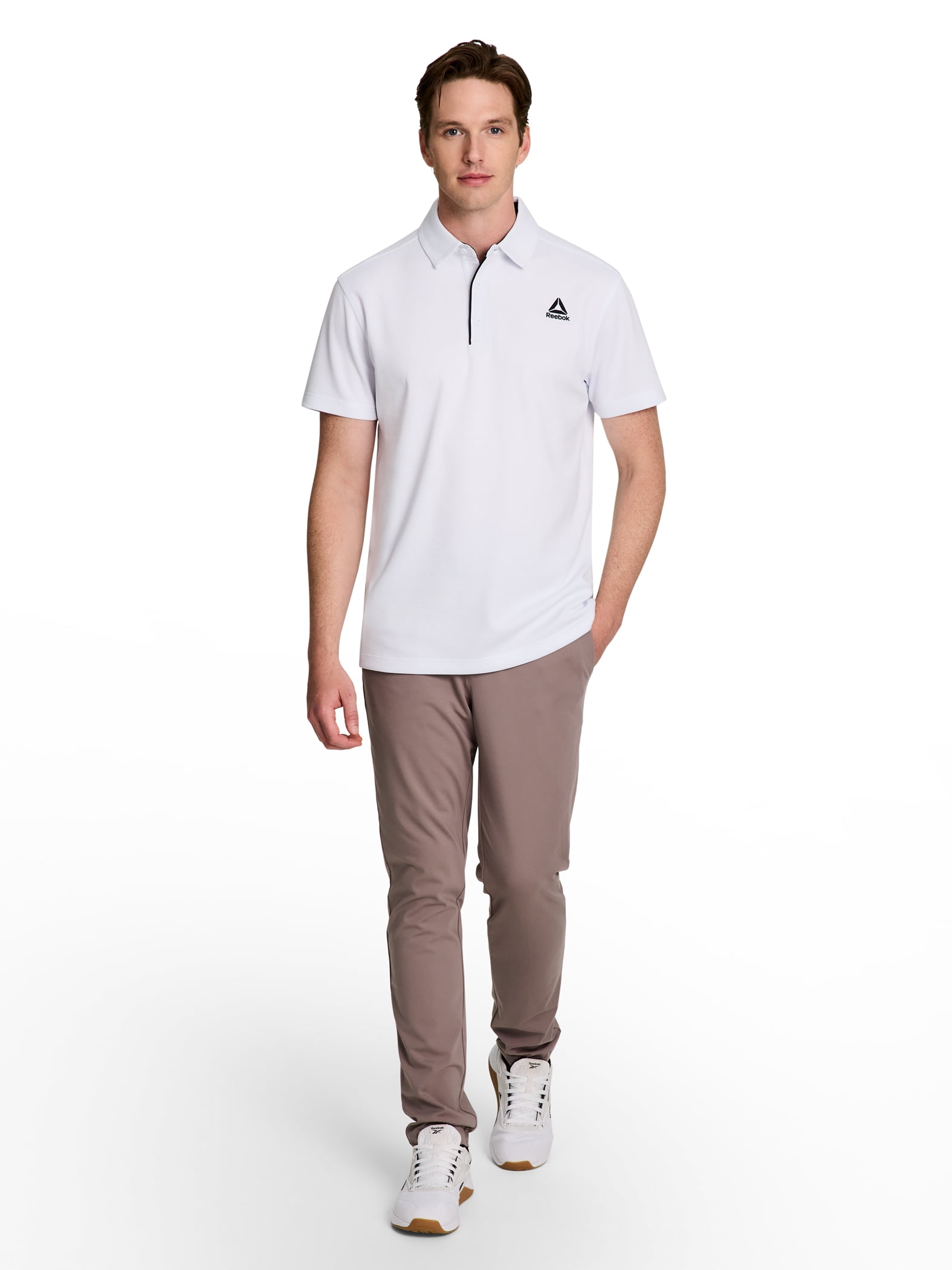 Reebok Men's and Big Men's Performance Polo Shirt, Sizes XS-5XL