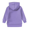 thumbnail image 3 of TQWQT Purple Plain Hoodie for Girls Long Sleeve Solid Basic Casual Sweatshirt Drawstring Pullover Cute 3-4 Years Kids Clothes, 3 of 5