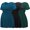 Black/deep green/vivid blue(3 Pack), variant on Bearsland Women's Short Sleeve Maternity Tops Shirts Pregnancy Clothes 3-Pack