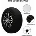 thumbnail image 3 of Spare Tire Cover I Go Where I'm Towed Wheel Covers Weatherproof Universal Wheel Protectors for Rv SUV Truck Travel Trailer Camper, 3 of 10