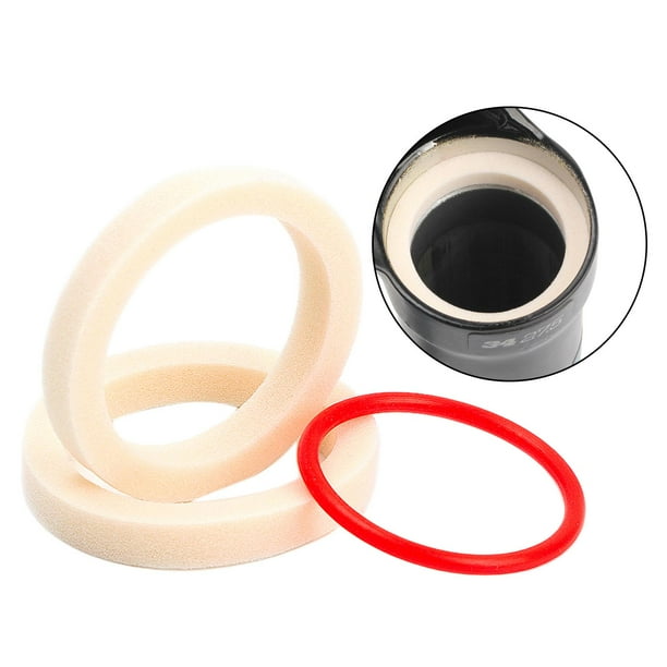 Anillo de esponja para horquilla de bicicleta, espuma sellada con aceite para esponjas de horquilla de bicicleta, junta tórica de itinerario 36 mm Cola Anillo de espuma de horquilla delantera para bicicleta