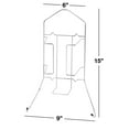 thumbnail image 3 of Wall Mounted Iron Organizer Holds Iron and Ironing Board, Mounts Against Wall or Door, 3 of 7