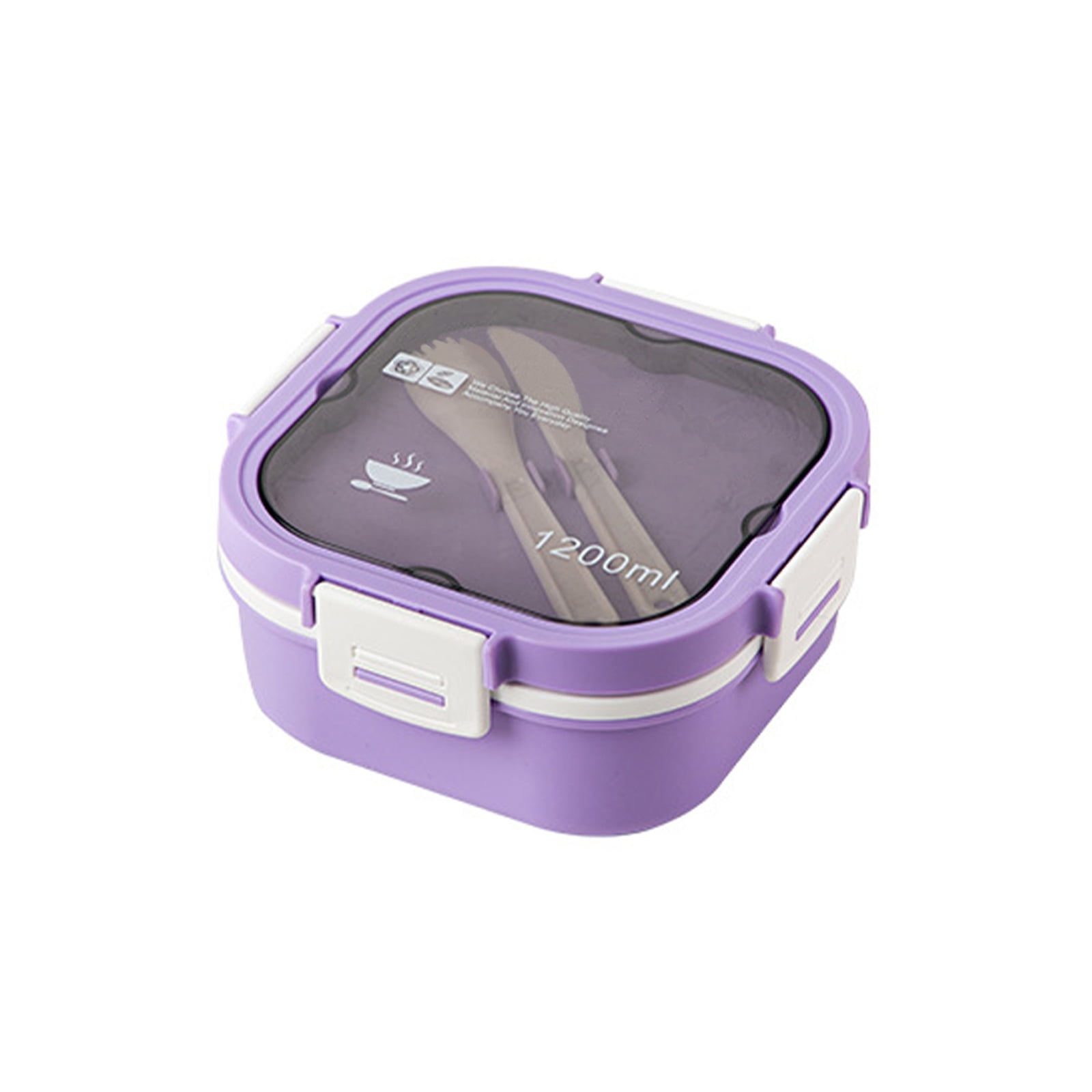 Leakproof Lunch Box With Removable Divider,Food Storage Box Portable