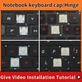 thumbnail image 1 of Replacement Keycap Key cap &Scissor Clip&Hinge For MSI GE60 GE70 GT60 GT62 GE62 GE72 GS60 GP62 GE73 GL62M MS16 Keyboard 4 Keycap and Hinge, 1 of 5
