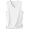 thumbnail image 2 of Winter Sleeveless Thick Thermal Vest Basic Tank Top for Men Women,White 2XL, 2 of 8