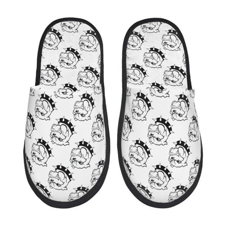 Balery Cool Dog Slient Indoor Furry Fleece Comfort House Shoes Soft Non-Slip Home Shoes Cotton slippers House Slippers-- Large
