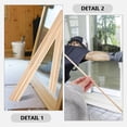 thumbnail image 2 of 10pcs Window Molding Trim Wooden Molding Trim DIY Window Trims Decorative Long Trims, 2 of 9