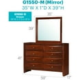thumbnail image 2 of Glory Furniture Marilla 8-Drawers Bedroom Dresser in Cherry, 2 of 8