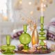 thumbnail image 4 of Juego de 3 portavelas de cristal Rtteri Groovy Wavy, color verde, 4 of 7