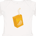 thumbnail image 4 of Inktastic Orange Juice Box Boys or Girls Long Sleeve Baby Bodysuit, 4 of 5